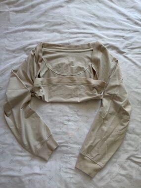 Light Beige Cropped Bolero Top - Lululemon